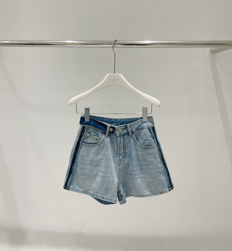 [onivinage oni] retro waist color changing denim shorts ow224n5652