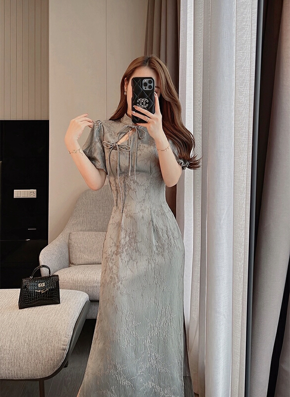 [AC] cheongsam French high-end slim dress 7009\jj