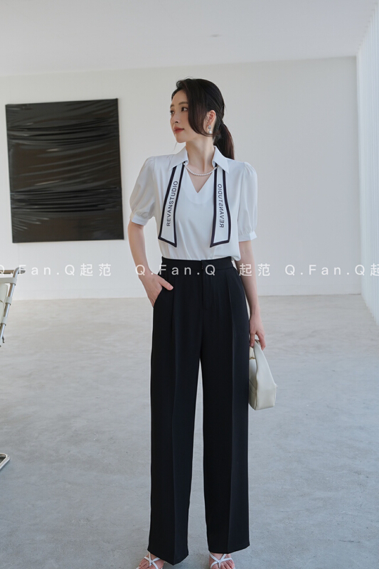 [style] commuter versatile straight pants 8819\jj