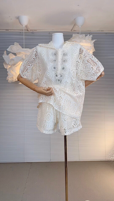 [ou zhengsha] temperament fashion shirt + loose comfortable casual pants set 18823\jj