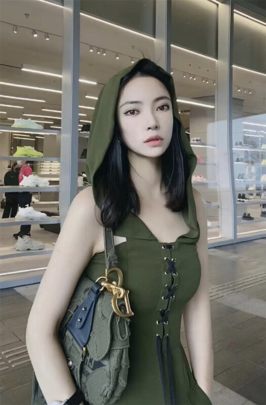 【NM.GIRL】Temperament waist high waist hooded jumpsuit s20033# JJ