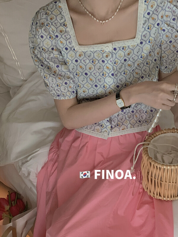 In early summer! [finoa] Korean casual generous collar shirt 1075\cls