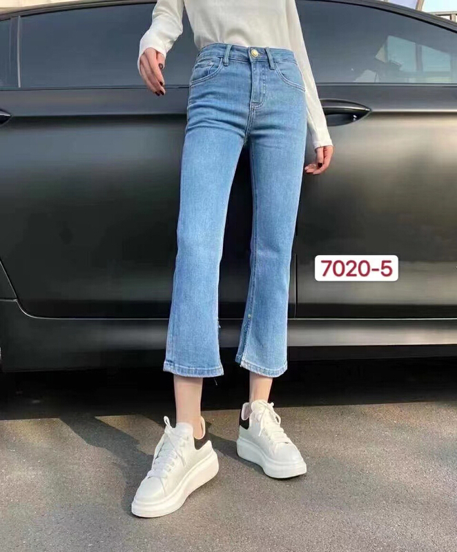 Original price 71.06! [fairy tale princess] elastic split flare jeans 7020\hjy