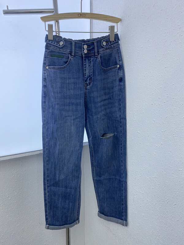 Original price 98.99! [okd] fashion casual versatile ripped jeans 90253-00\zxl