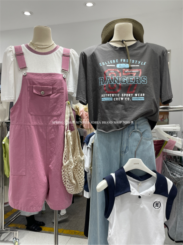 [Miss Jia] Casual Short Shoulder Pad short sleeve T-shirt 6691# XYY