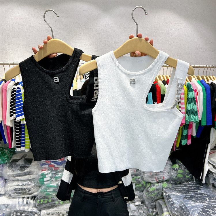 [s'seven] hollowed out careful machine fashion vest / sling 2924\xyj