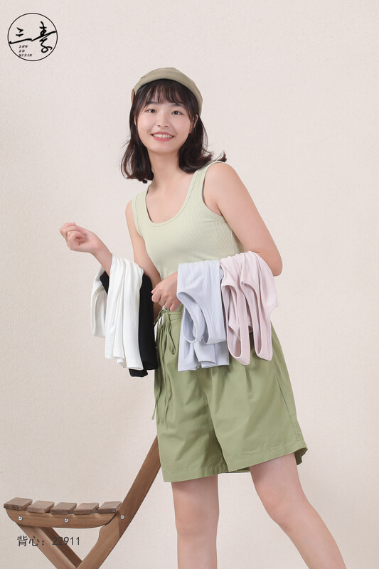 [original three element clothes] simple thread single wearing bottomed vest strap 22911