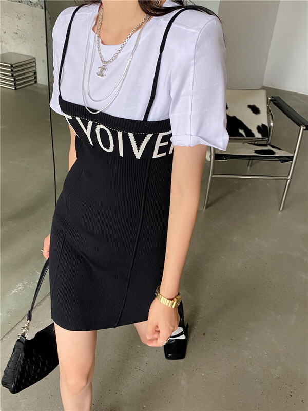 [miss sunflower] little woman fake two color matching dresses 1032\ozq