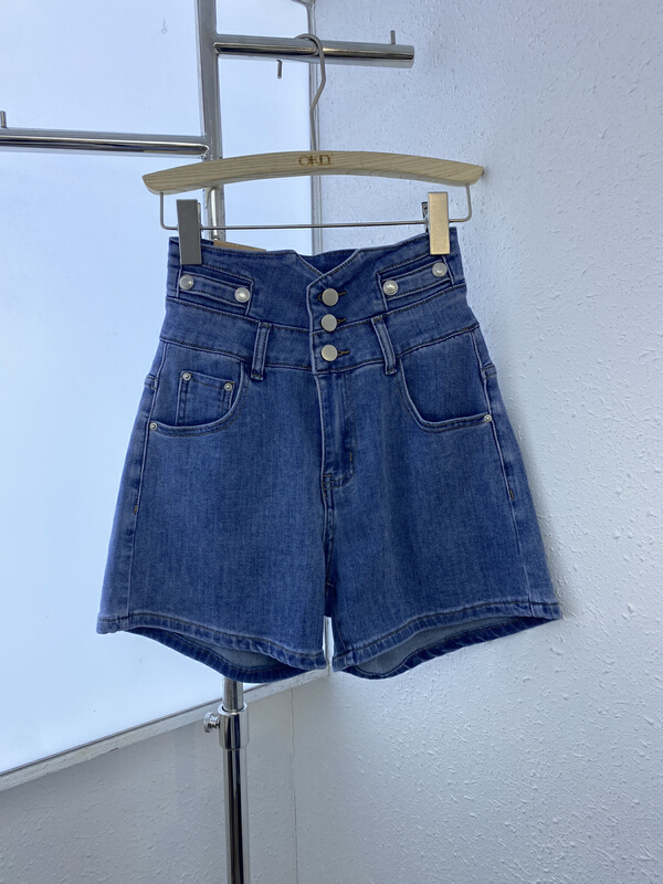 Original price 56.40! [okd] Korean high waist versatile loose skinny denim shorts 52687\zxl