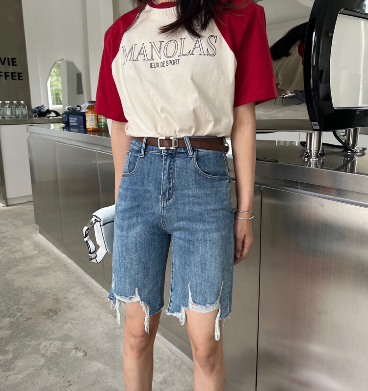 [hakie] personalized fashion versatile jeans (without belt) 9987\ozq