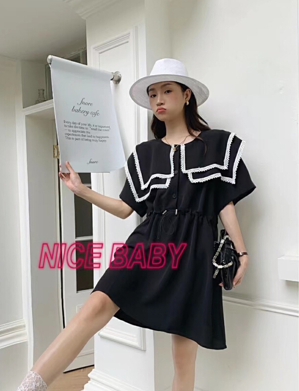 [nice baby] lace color matching Pullover crimp dress 6007# WTT