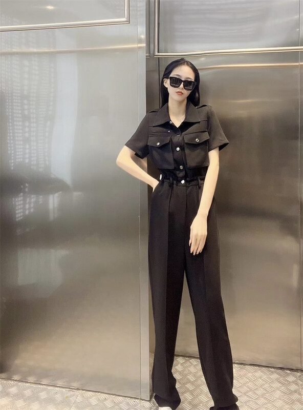 [nm.girl] fashion loose fit solid color Jumpsuit 20101\jj
