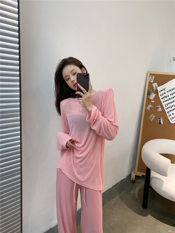 [modern 197] simple casual round neck long sleeve sunscreen shirt 81123\lsl