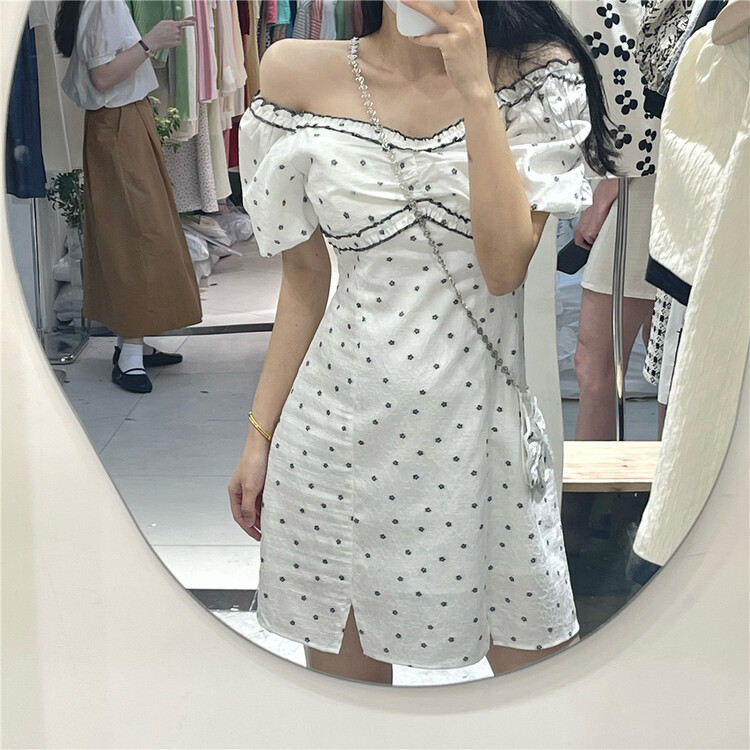 [NC edition/new color] Fang Linghan series simple dress (with bag) 8553\zxx