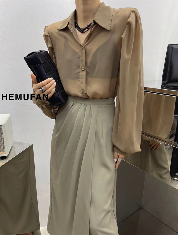 [hemufan hemufan] slim single breasted comfortable sunscreen shirt 3662-1\l