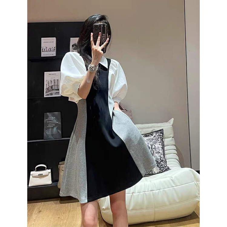 [ou zhengsha] design sense: Slim dress 18820\jj