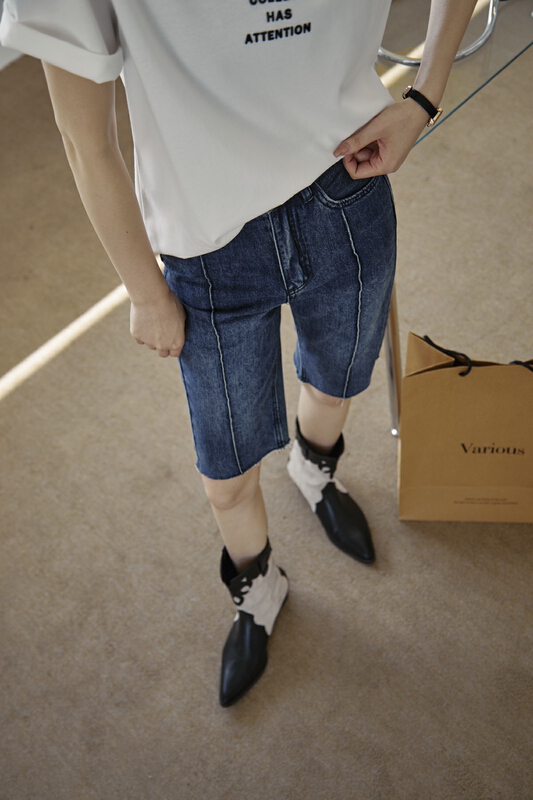 [context sense] line pressing skinny cropped jeans mnc782\csx
