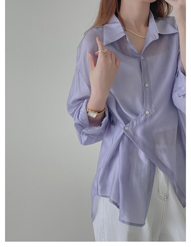 [ange RuRu] small irregular loose shirt 8518\zjy