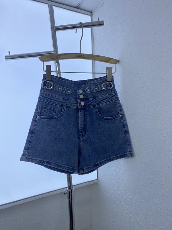 Original price 98.99! [okd] fashion simple high waist versatile denim shorts 8818-00\zxl