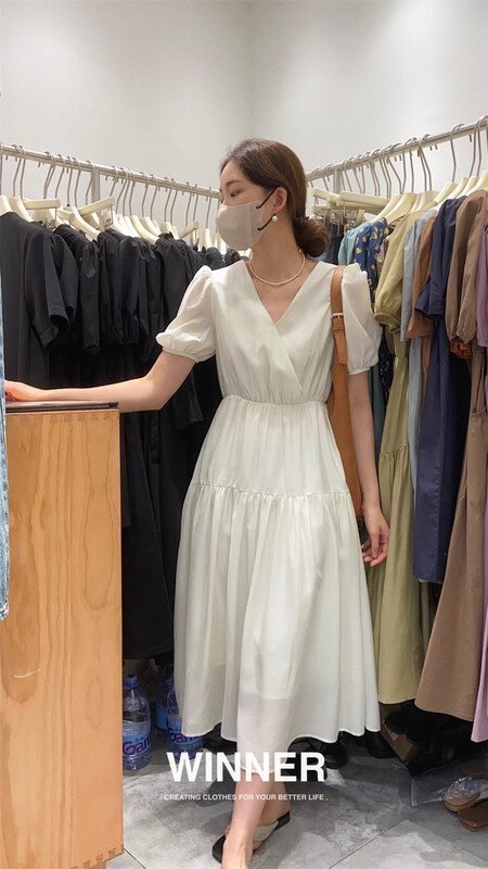 [winner] pleated lady dress 9055\ll
