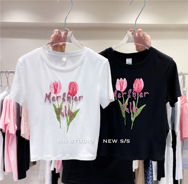 [NN] tulip fashion short sleeve T-shirt 9729\xyy