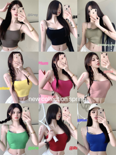 Real auction special price no reduction no reduction of suspender vest, outer wearing and inner wearing top, strapless, off shoulder, beautiful back bottomed vest