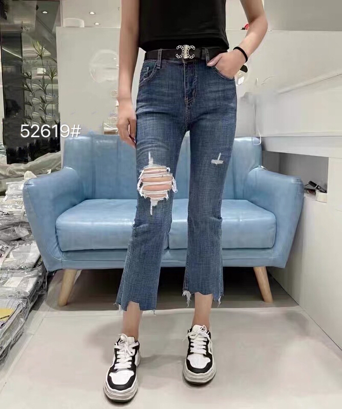 [okd] Korean washed versatile jeans (with belt) 52619\zxl