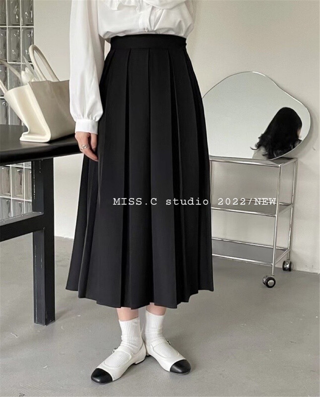 [miss.c studio] fashion medium length simple skirt 5571\zxx