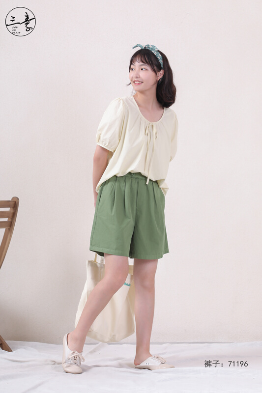 [original three element clothes] simple temperament casual casual shorts 71196