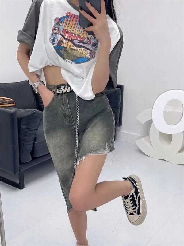 [Muxi] Korean fashion irregular design skirt 8835-1\wpl