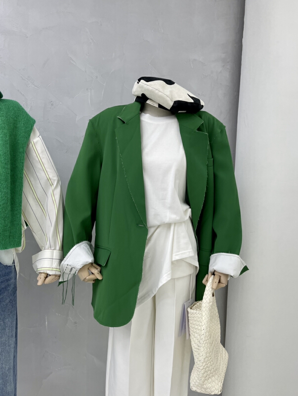 Cxdhh/ new year in early spring! [strict selection - growing grass and trees] Korean version single breasted loose suit ys1-xc8-1905\xj