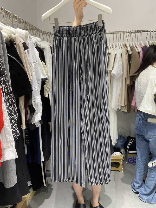 [miss sunflower] loose striped comfortable pants 80525\ozq
