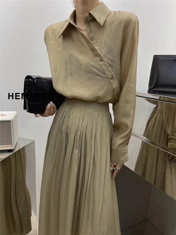[hemufan hemufan] single breasted fashion Korean shirt 3820\l
