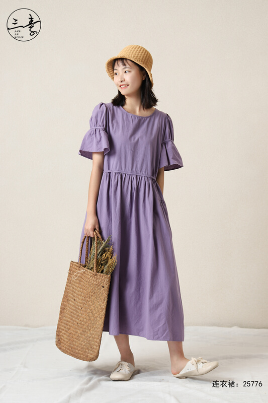 [original three element clothes] simple casual dress 25776