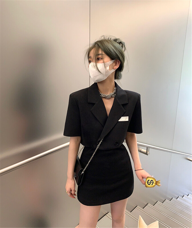[miss sunflower] fashion waist revealing quality dress (without necklace) 1012\ozq
