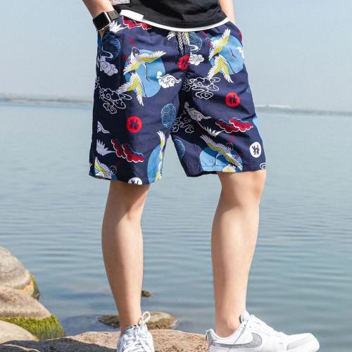 Summer Shorts men's Capris loose beach pants large shorts home casual Sports Shorts Large