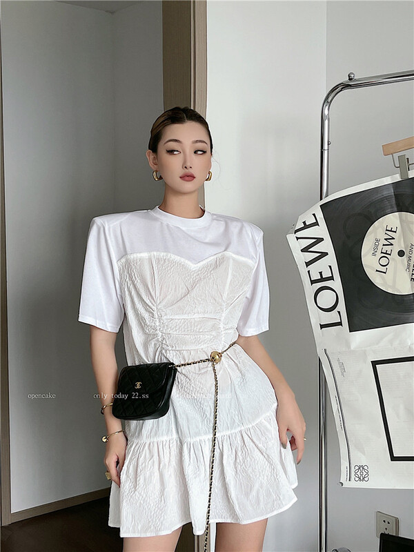 [open] fake two large lace dress 3861\ozq