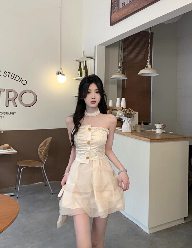 [w design] hot girl sexy small slim slim dress (with neck cover) 38861\wpl