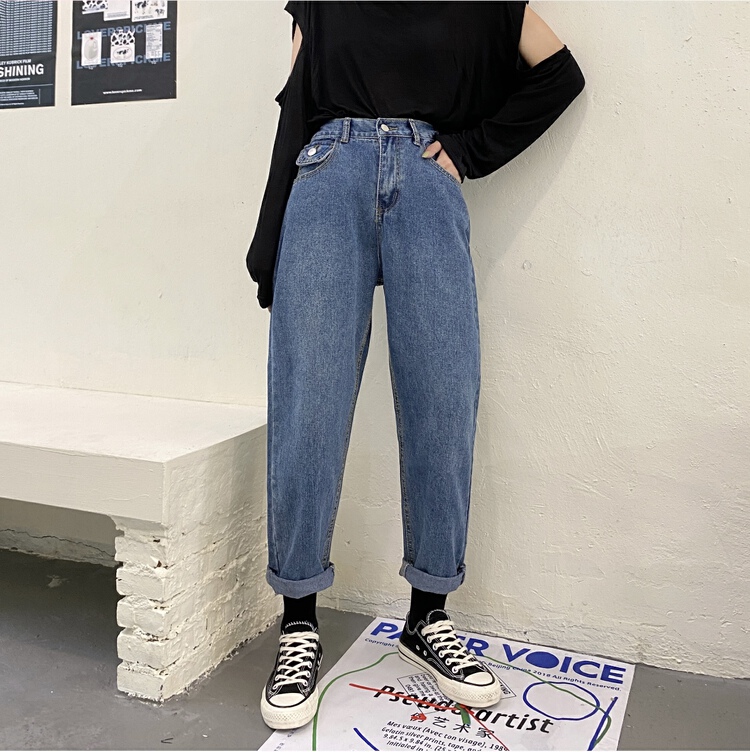 [M8 denim] fashion slim loose fitting jeans mly8102\lsl