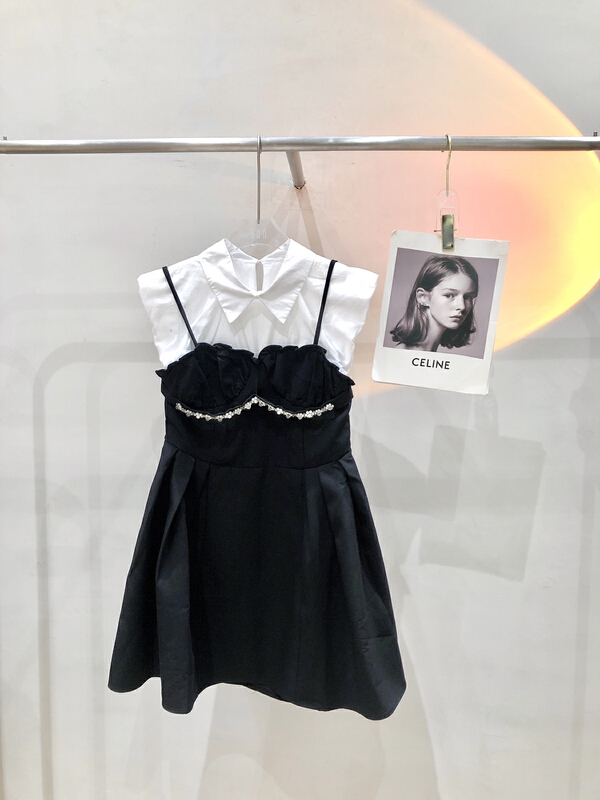 [sun] splicing fashion versatile dress qz8982\hyy