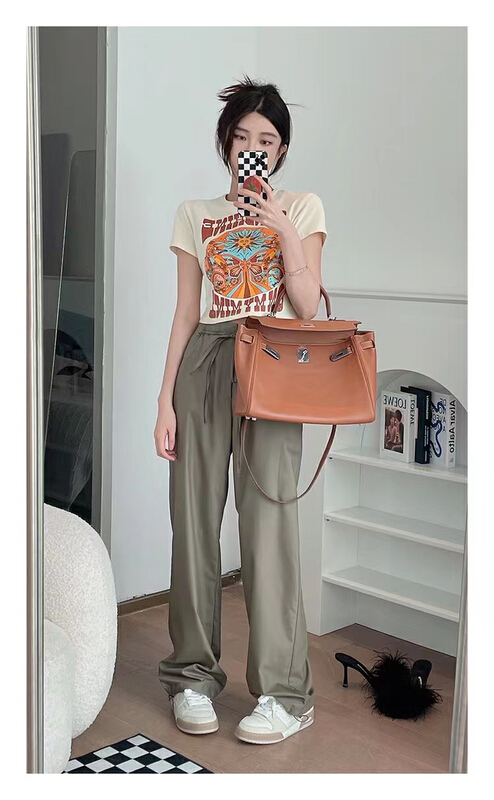 [u say] American retro printed short sleeve T-shirt 66138\jhy