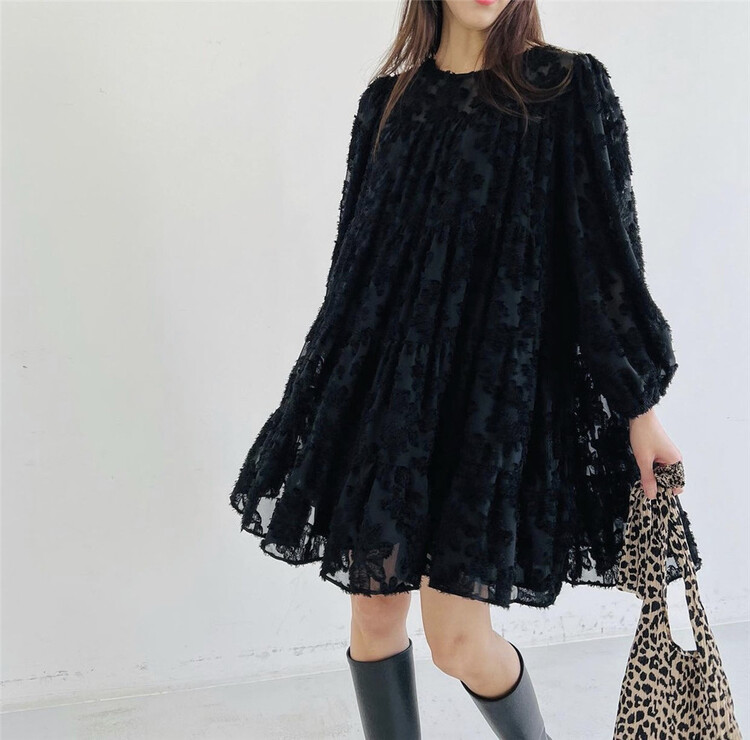Original price 98.99! In early summer! [June 6th] Korean fashion round neck loose dress ys1-2322\wpl