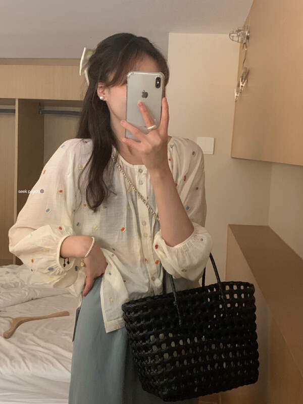 [seek peach] Tiansi age reducing gentle shirt (with hair circle) 5339\ll