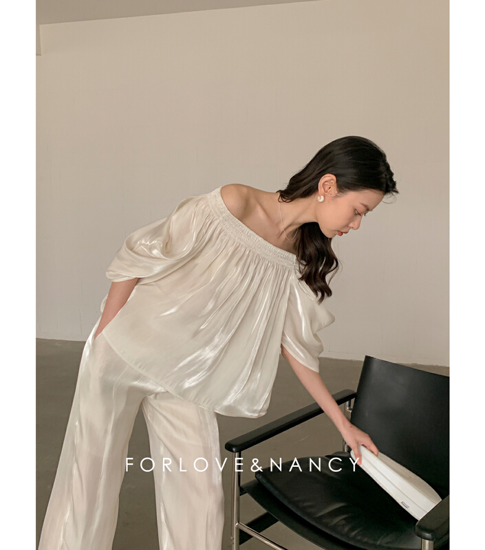 [forlove&nancy] minimalist one shoulder shirt lb2xc5229n\cqw