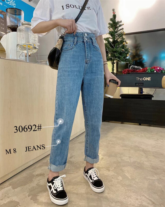 [M8 denim] high waisted slim versatile Harlan jeans te30692\lsl