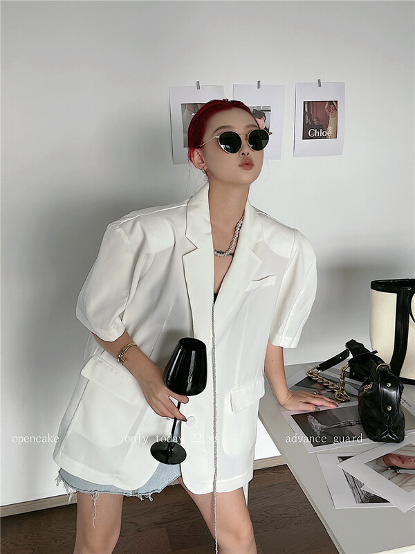 [open] Korean style simple short sleeve suit 8803\ozq