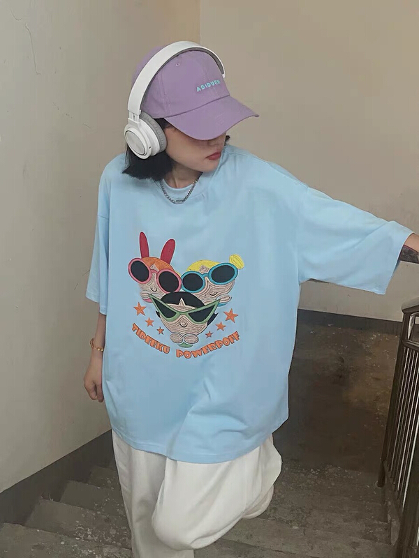 [lab eeda] Korean design comfortable round neck short sleeve T-shirt 3191\ozq