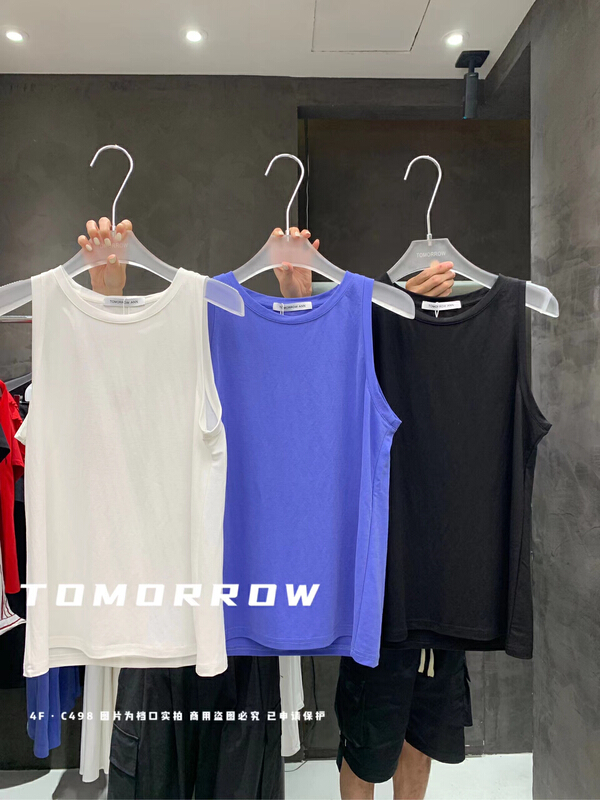 [tomorrow] casual loose Vest + versatile lace up casual pants set 5226\ozq