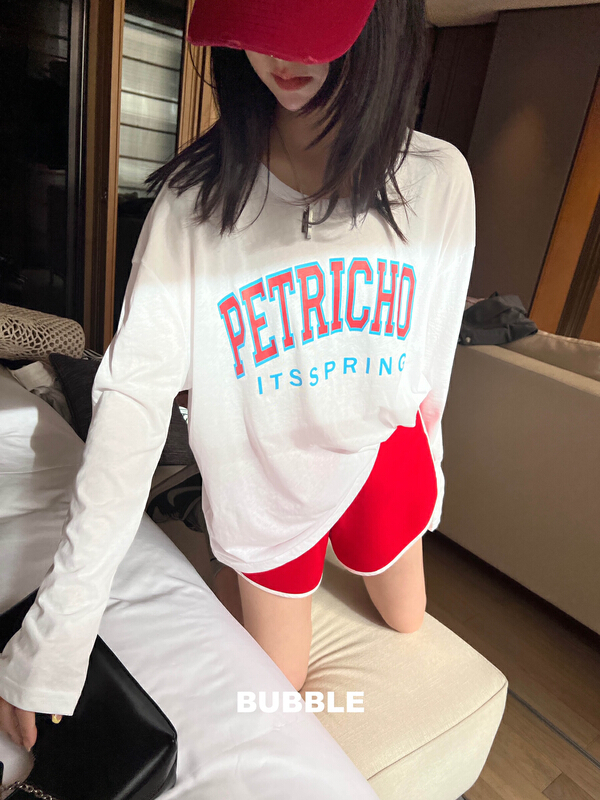 Original price 66.55! [bubble] Korean color contrast lettered backless sunscreen shirt 22t111\ozq