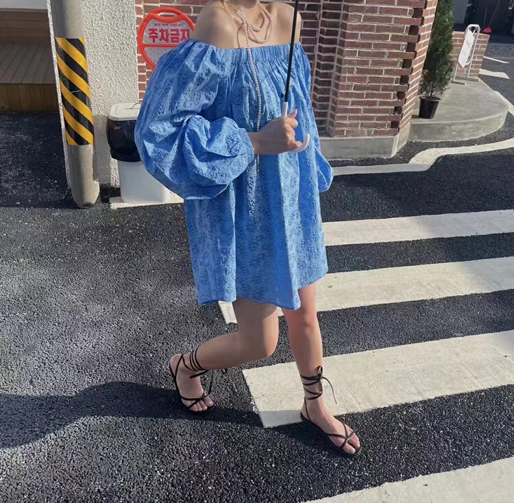 [open] simple, fashionable, versatile, loose off shoulder shirt 3808 "ozq"